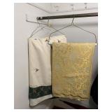 2 HOLIDAY TABLECLOTHS SEE PICTURE