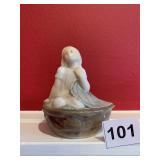 ROYAL COPENHAGEN DENMARK 4374 GIRL SITTING