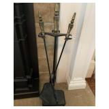 SET OF FIREPLACE TOOLS WITH STAND