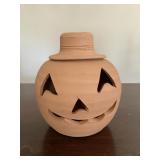 PUMPKIN TERRACOTTA JACK O LANTERN