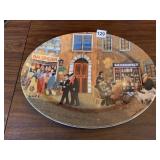 LARGE SERVING PLATE GERMAN TUSCAN STORE FRONT