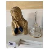 30TH ANNIVERSARY BELL MOTHER MARY UNMARKED SEE
