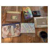 VARIOUS JOURNALS, BOX OF CHIME CANDLES, BOX OF