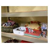 PLASTIC FORKS AND NAPKINS AND CUPS ETC.