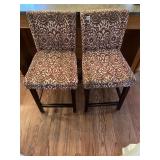UPHOLSTERED CHAIR 37"H X 21.5"D X 18"W X 2 SEE