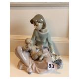LLADRO 5845 1991 WOMAN WITH CHILD