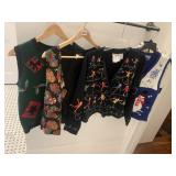 CRAZY HORSE M VESTS HOLIDAY MOTIF AND OTHERS