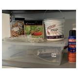 BUNGEE CORDS AND HUMMINGBIRD FEEDER