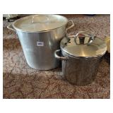 LARGE STOCK POT BOTH WITH LIDS