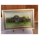 SOUTHERN METHODIST UNIVERSITY PAINTED ON GLASS