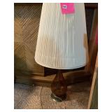 MCM GLASS LAMP W/ SHADE