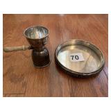 WINE COASTER AND SHOT GLASS STERLING