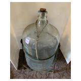 LARGE GLASS JUG HOLDER STAND PIVOTS FORWARD AND