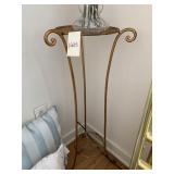 32" H BRONZE FINISH FERN STAND