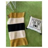 AFGAN AND RESERVED FOR THE DOG PILLOW