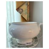 DOUBLE HANDLED BOWLS 12IN FORT MACINTOSH PLATE