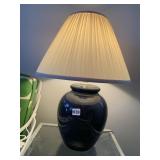 BLACK GLAZED LAMP 24H