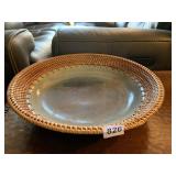WOVEN EDGE POTTERY CENTER 16" BOWL