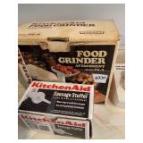 FOOD GRINDER AND SAUSAGE STUFFER