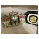 SALT AND PEPPER SHAKER KOREA OCI ASPARAGUS DESIGN