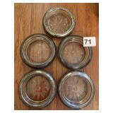 SILVER RIM COASTERS