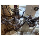 GORHAM PLATED SILVER TEA SET 4 PIECES