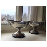 BOMBAY COMPANY 2 PEDESTAL CENTER PC. BOWLS