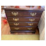 CHERRY 3 DRAWER NIGHTSTAND 24" H X 24" W X 14" D
