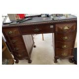 KNEEHOLE DESK 29" H X 42" W X 21" D- 9 DRAWER