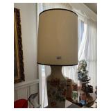 FLOWER DESIGN LAMP 30" H - SHADE DAMAGE