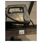 MOTOR MOUNTED TO WOOD SLAB