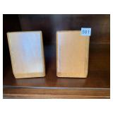 WOOD BOOKENDS