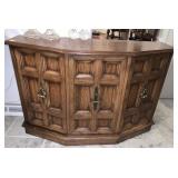 FLAT WALL CONSOLE TABLE 29" H X 42" W X 14"D 1