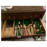 KOBA STAIN GOLD WASH FLATWARE SERVICE FOR OVER 12