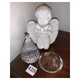 WATERFORD PAPER WEIGHT, CHERUB