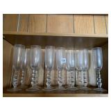 CHAMPAGNE GLASSES BALL CENTER 13 GLASSES