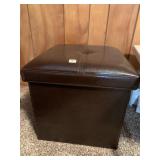BROWN OTTOMAN W/ STORAGE
