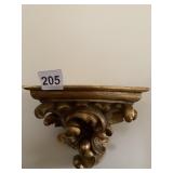 GOLD FINISH WALL SHELF