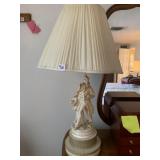 MALE FIGURAL LAMP 29" H MATCHES LOT 932 PORCELAIN