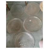 TWO AM. FLAG GLASS PLATES & 2 MANTLE SCENES