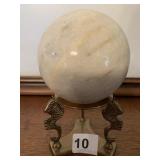MARBLE BALL ON PEDESTAL