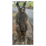CARVED WOOD BEAR 50" H
