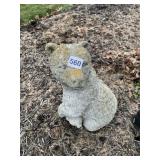15" H CEMENT BEAR
