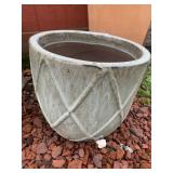 GLAZED POTTERY PLANTER