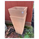 THICK MOLDED PLANTER 34.6" H COMPOSITION OR HEAVY