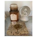 MUSIC SNOW DOME WITH BEAR