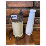 COFFEE GRINDER AND VASE