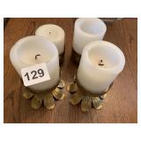 CANDLE STANDS AND CANDLES