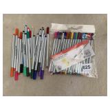 ASSORTED LUXOR FINE WRITERS COLORED PENS - OVER