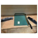 PAPER CUTTER, 2 HOLE PUNCHES